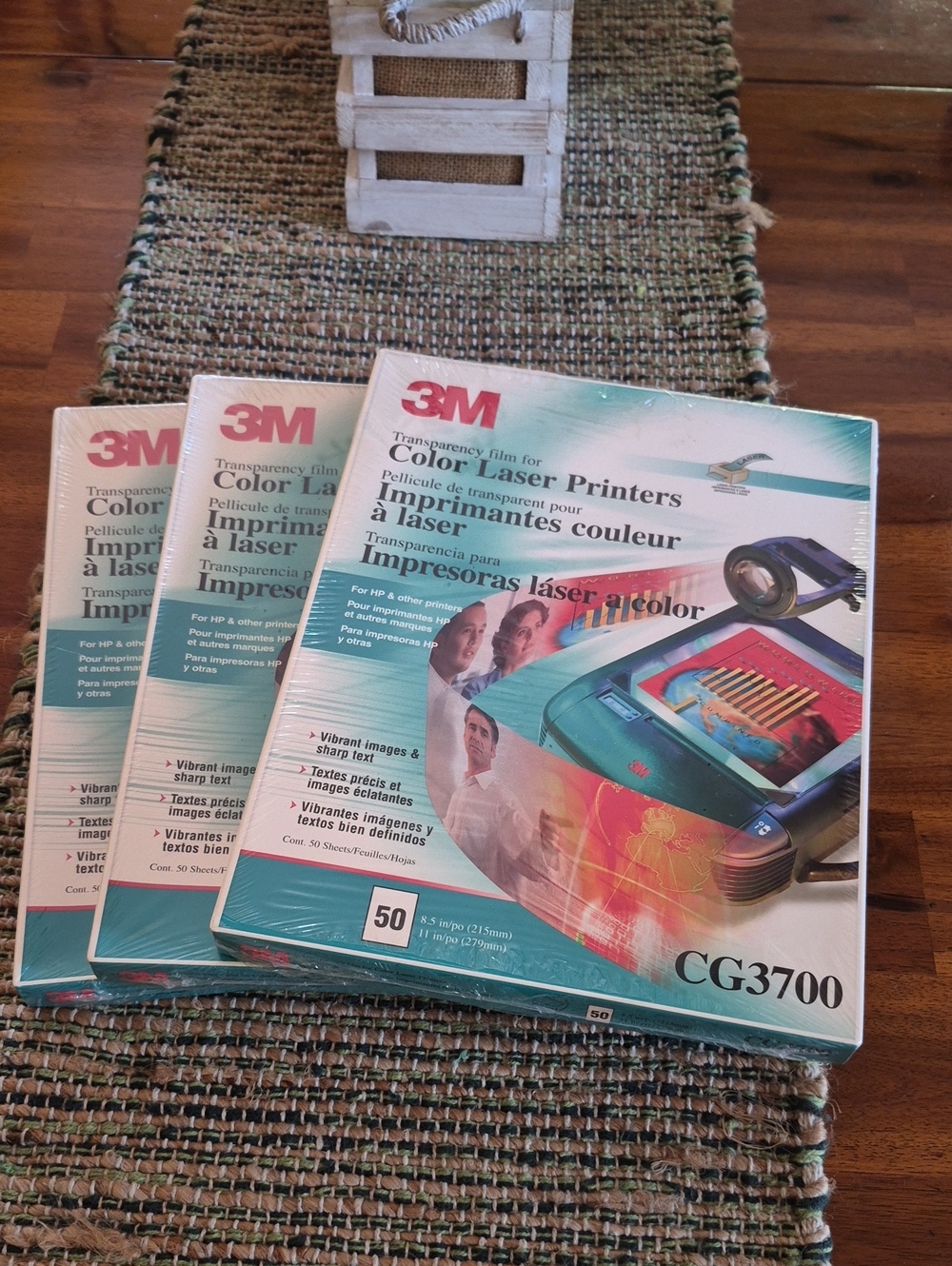 3M Color Laser Printer Transparency Film CG3700 - 3 Total